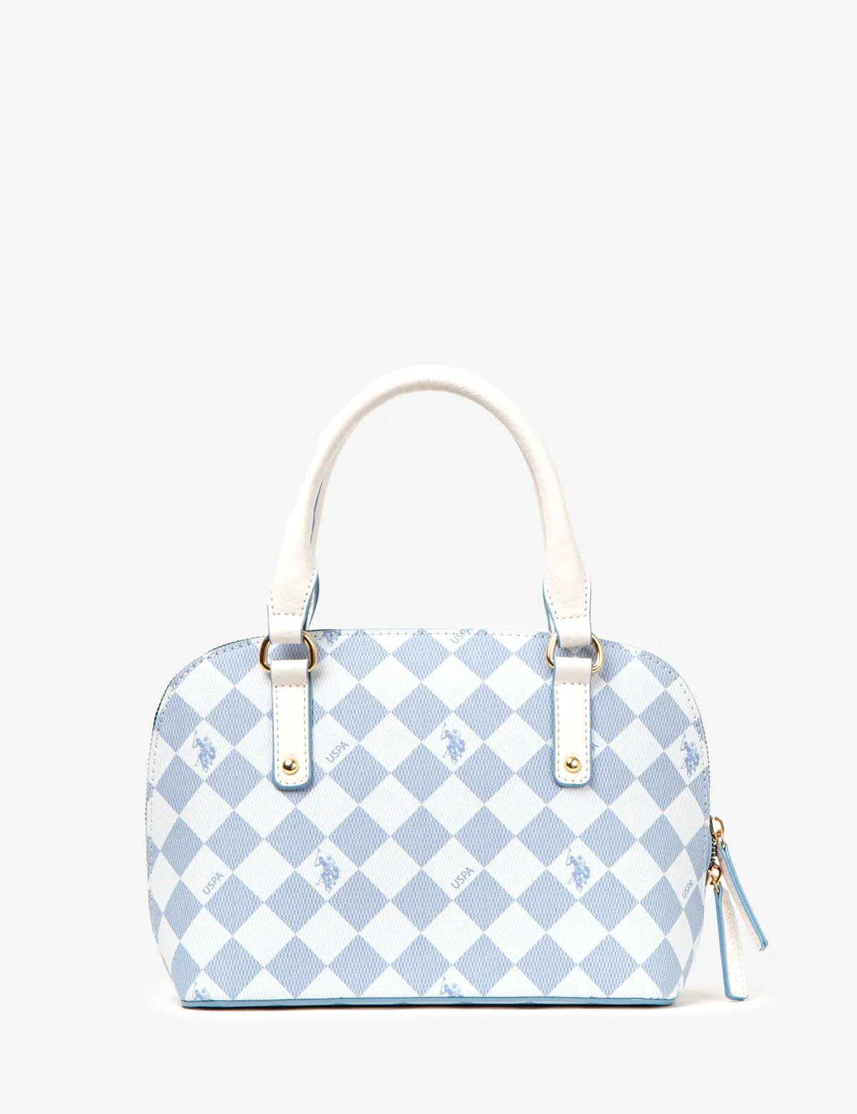 DIAMOND SIGNATURE DOME BAG WITH CROSSBODY STRAP