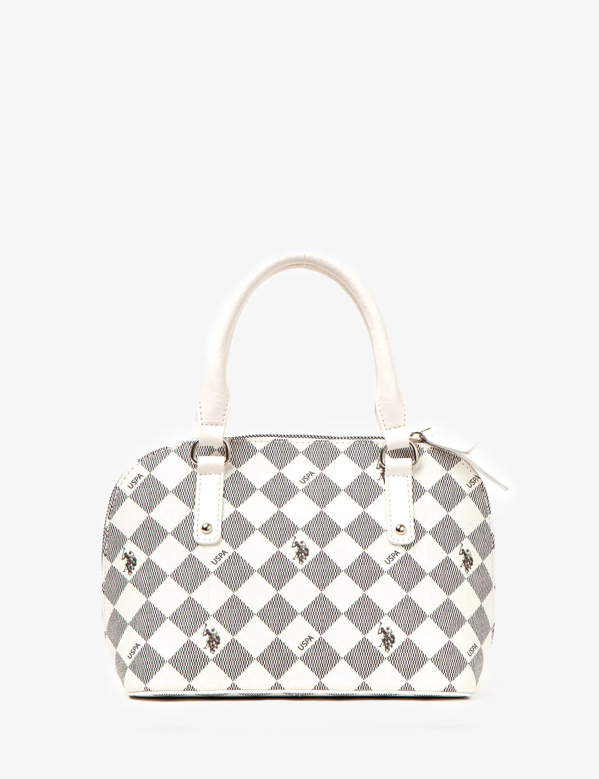 DIAMOND SIGNATURE DOME BAG WITH CROSSBODY STRAP