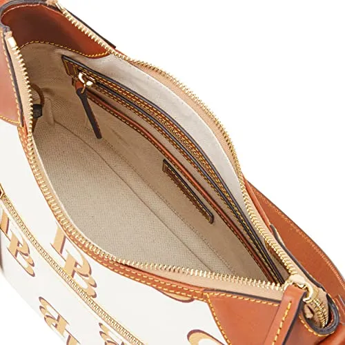 Dooney & Bourke Handbag, Monogram Hobo Shoulder Bag - Beige