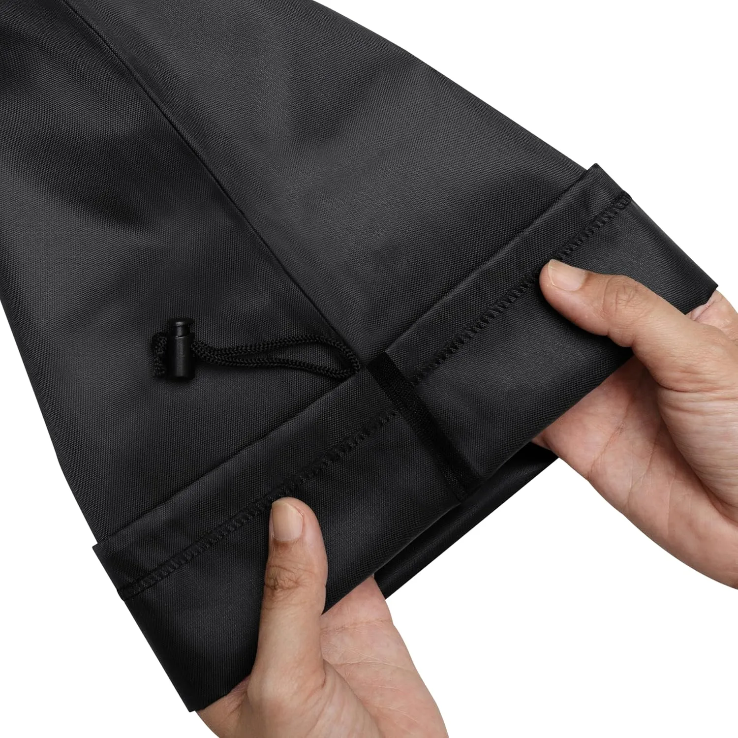 Drawstring Bag with Toggle - Nylon Cinch and Ditty Pouch - Six Pack (Black, 9 x 12 Inch)