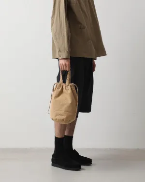 DRAWSTRING POUCH M PADDED LIGHT CANVAS