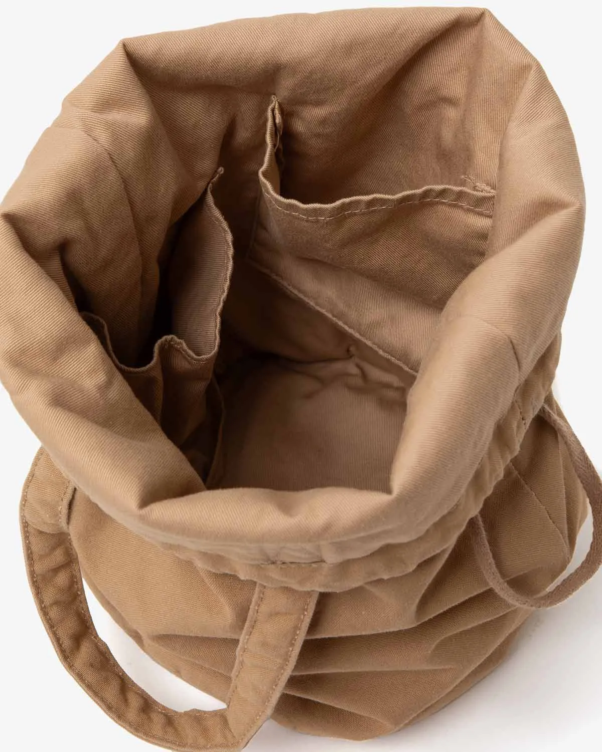 DRAWSTRING POUCH M PADDED LIGHT CANVAS