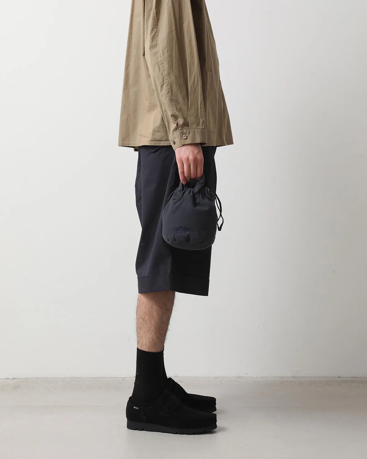 DRAWSTRING POUCH S PADDED LIGHT CANVAS