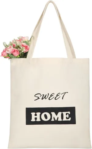 Dreubea DIY Canvas Tote Bag Casual Shoulder Bag, Big Capacity Handbag for Women