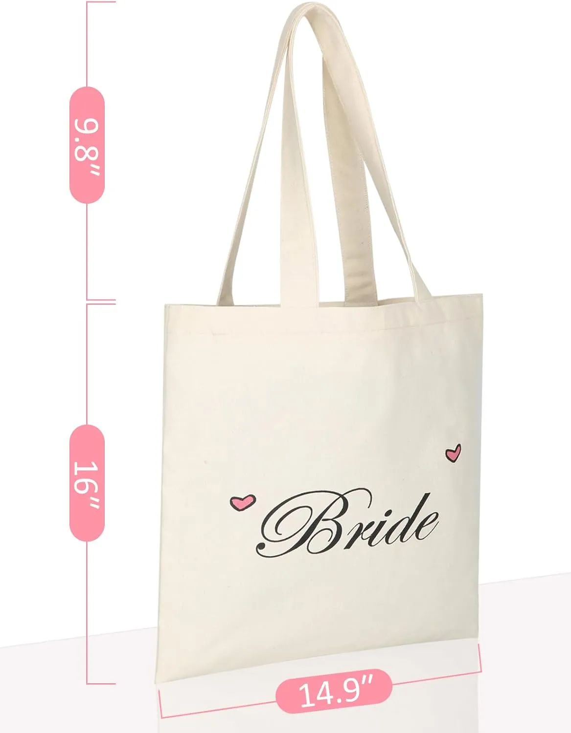 Dreubea DIY Canvas Tote Bag Casual Shoulder Bag, Big Capacity Handbag for Women