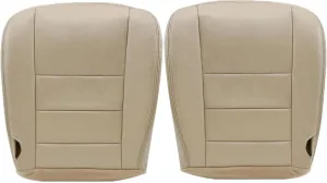 Driver & Passenger Seat Cover Bottom Leather Seat Covers Compatible with 250 350 450 550(Fit F Series) XL XLT STX FX4 2002-2007