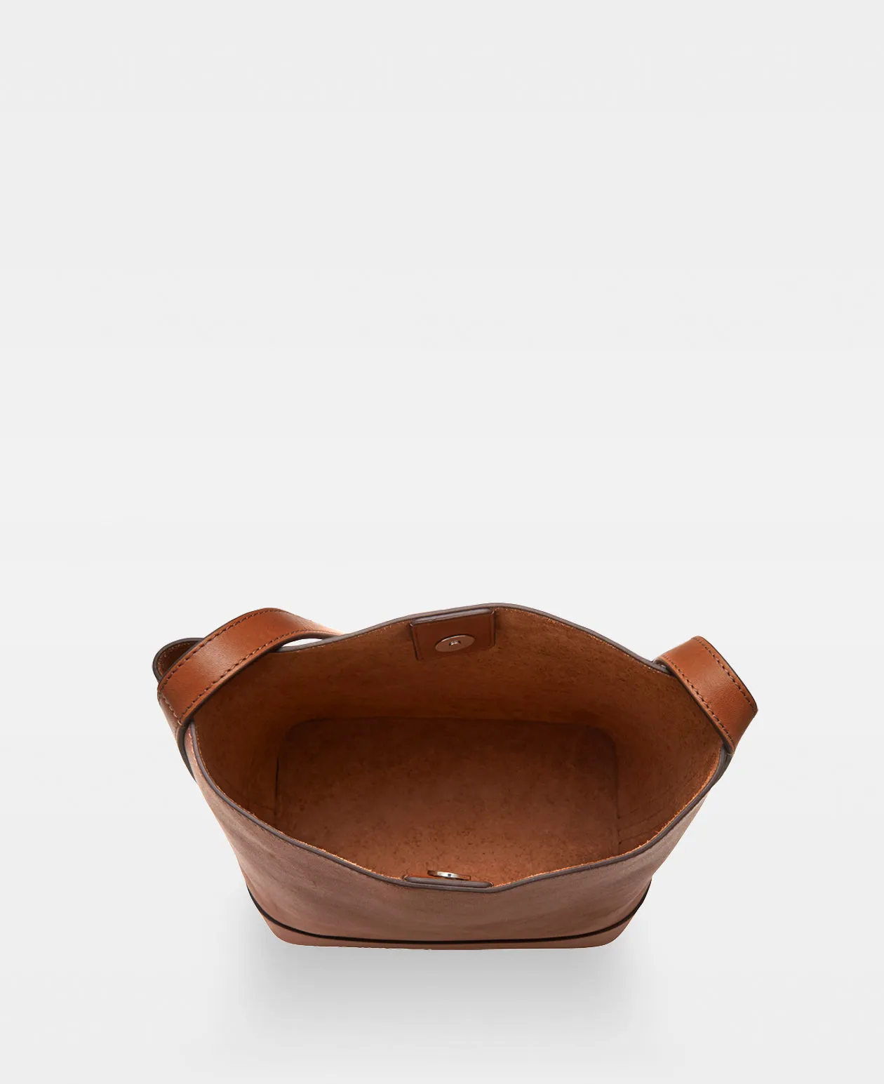 EDITH small bucket bag - Vegetal Cognac