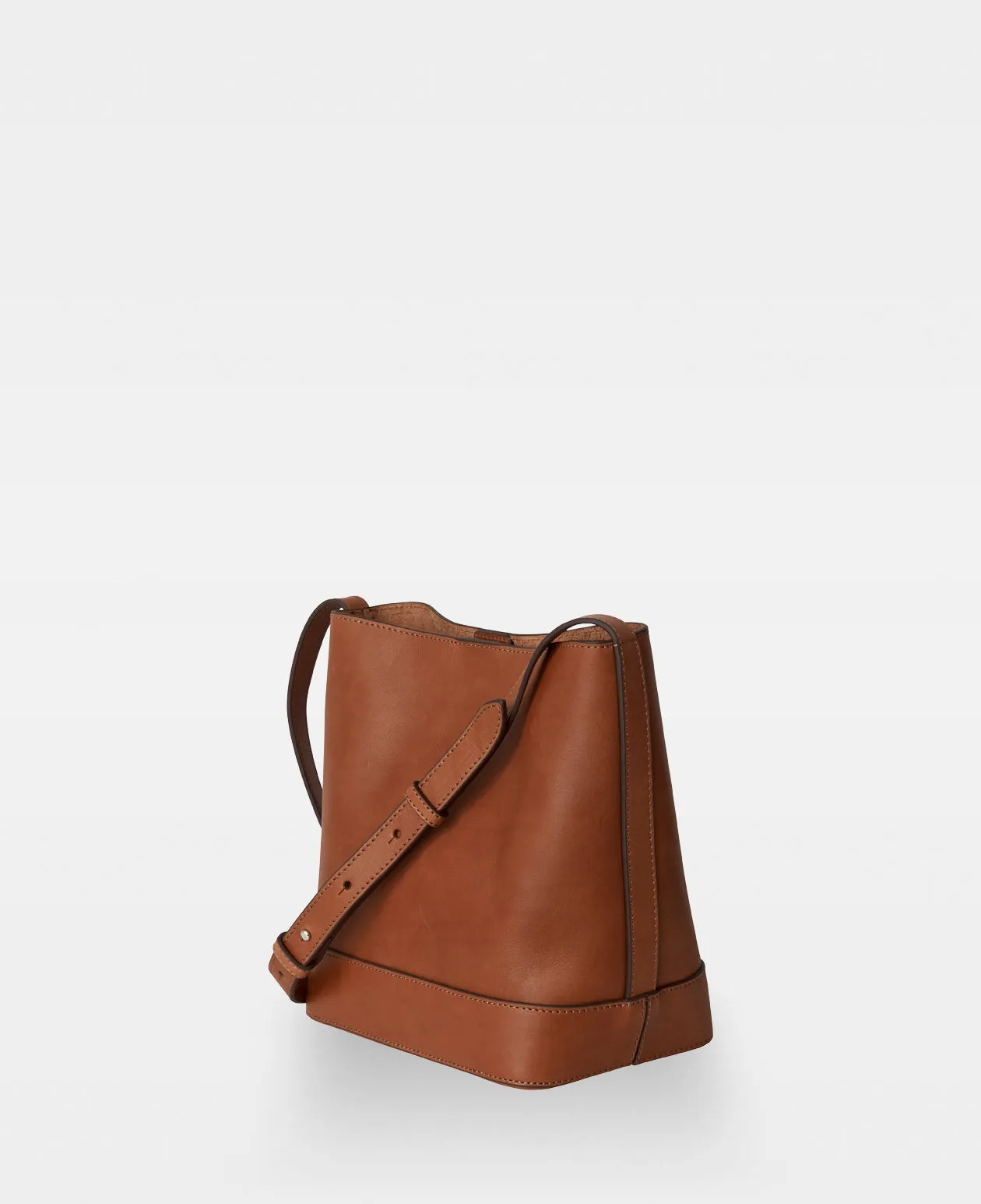 EDITH small bucket bag - Vegetal Cognac