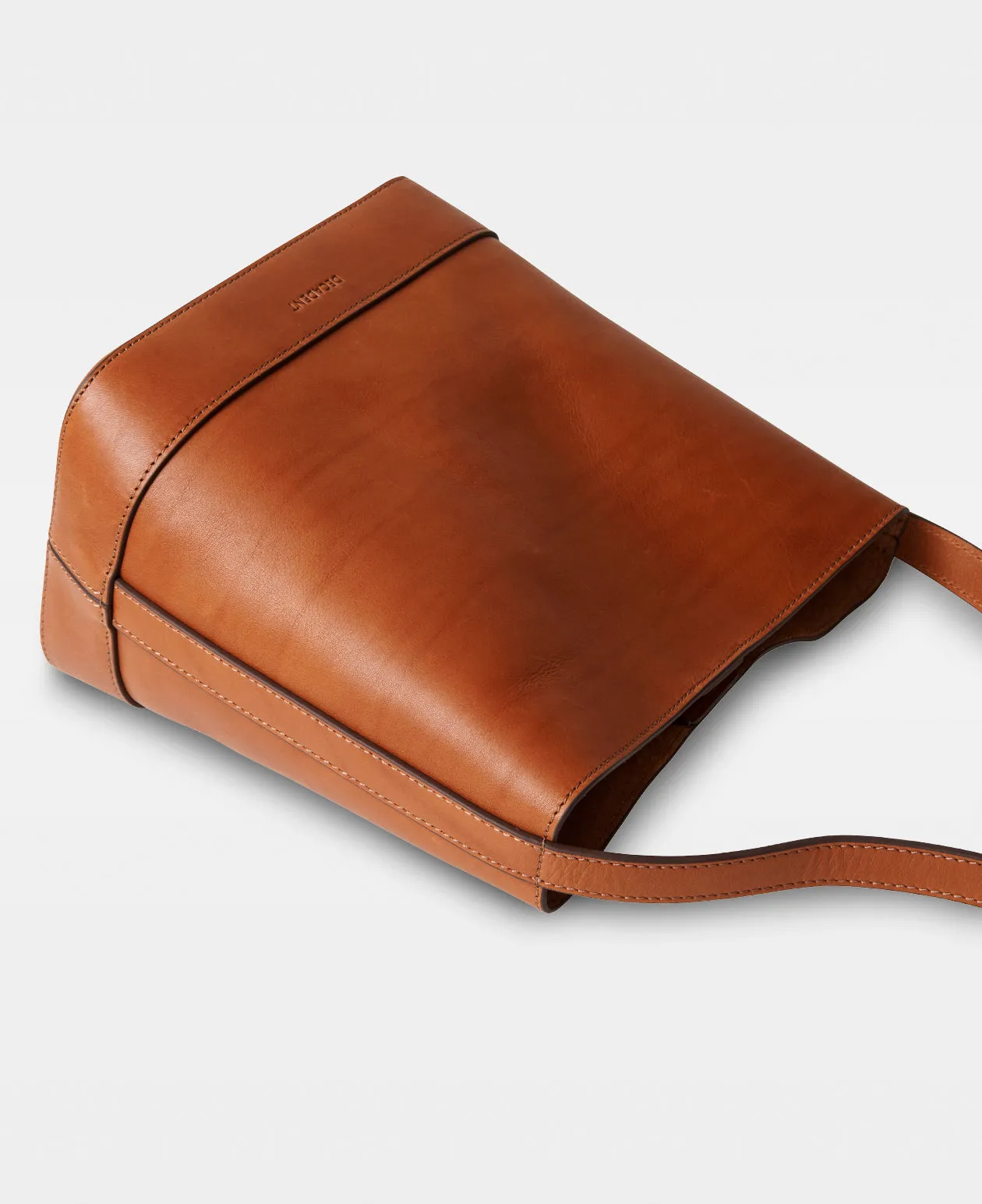 EDITH small bucket bag - Vegetal Cognac