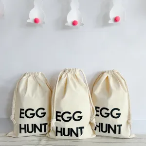 EGG HUNT SMALL DRAWSTRING BAG