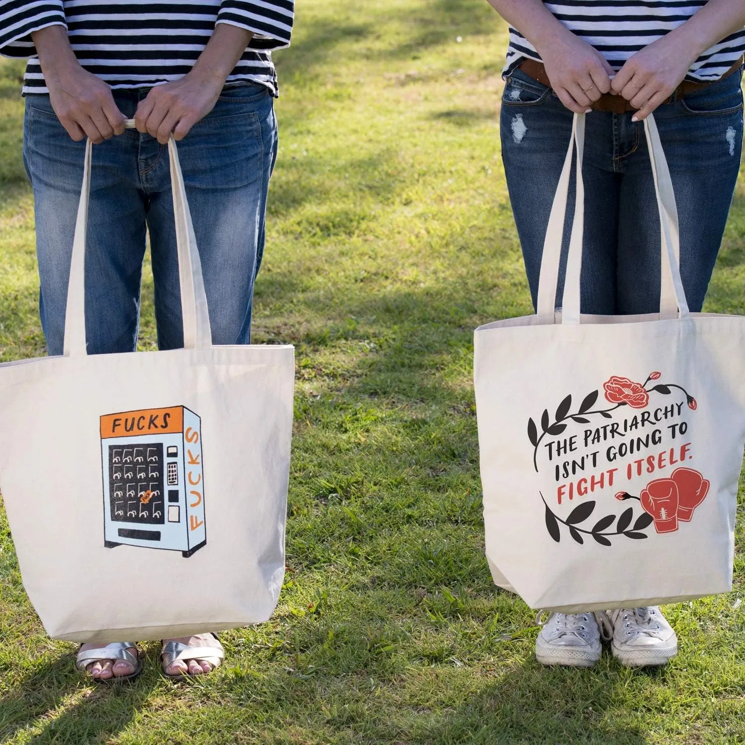 Em & Friends Reusable Canvas Tote Bag