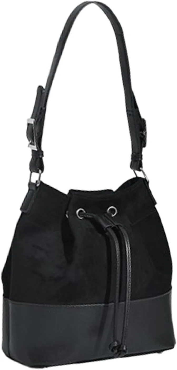 ENOPINK Bucket Bags for Women Drawstring Hobo Purses Crossbody Shoulder Bucket Handbags