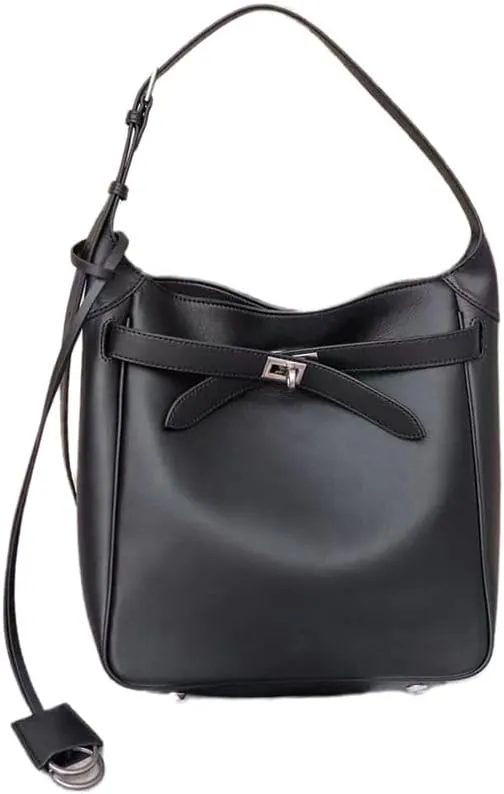 EvaLuLu Genuine Leather Bucket Bag