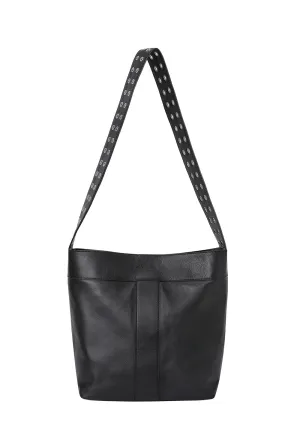 Eyelet bucket bag