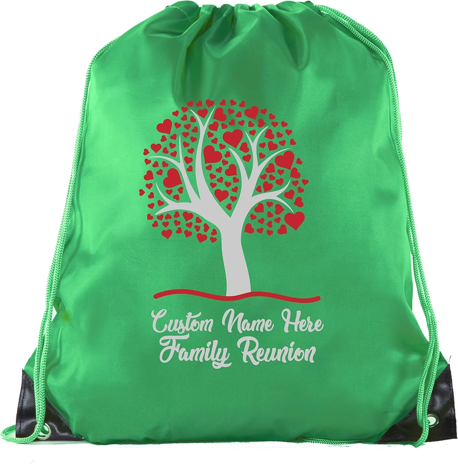 Family Tree with Hearts with Custom Name- Family Reunion Party Favor Bags