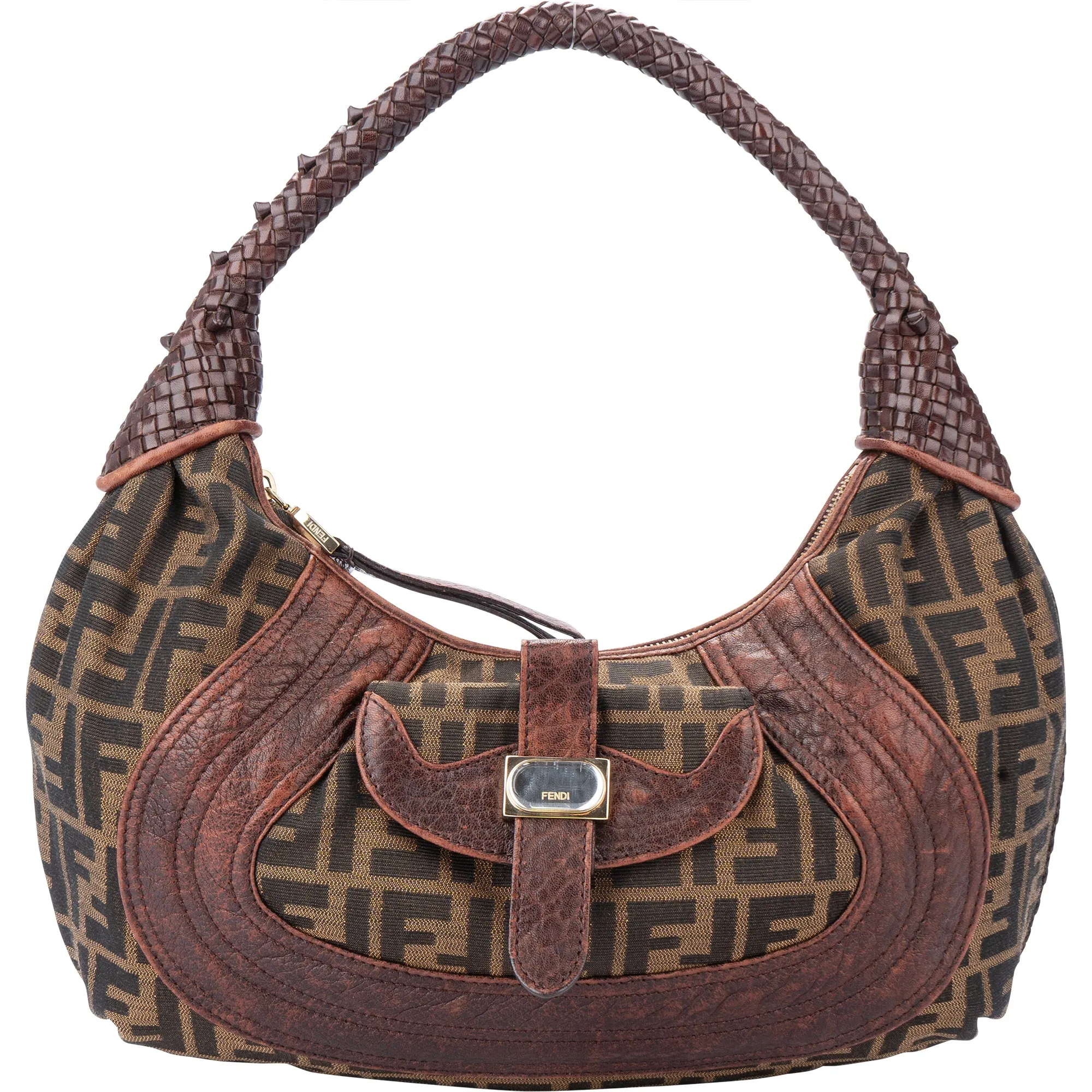Fendi FF Monogram Spy Hobo Bag