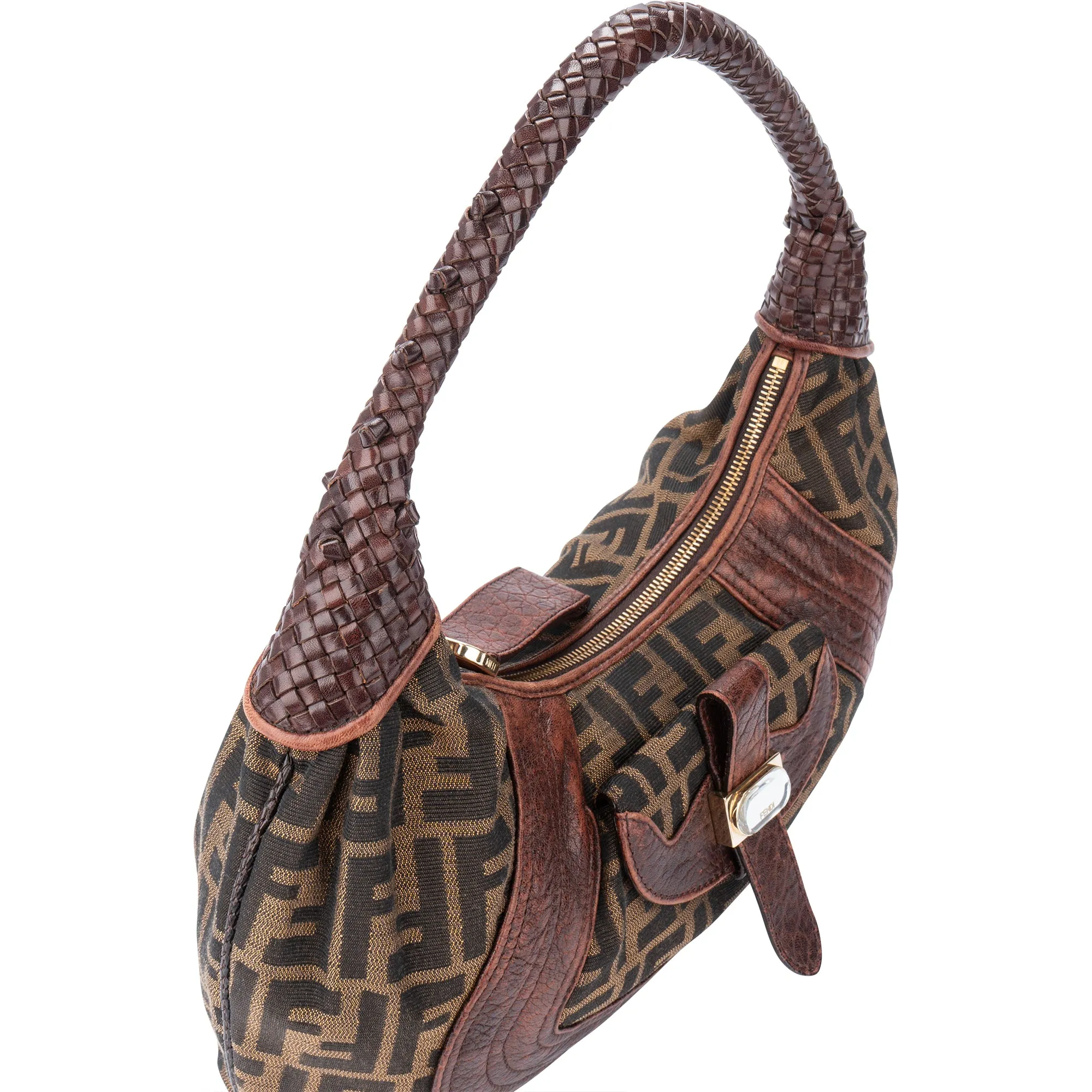 Fendi FF Monogram Spy Hobo Bag