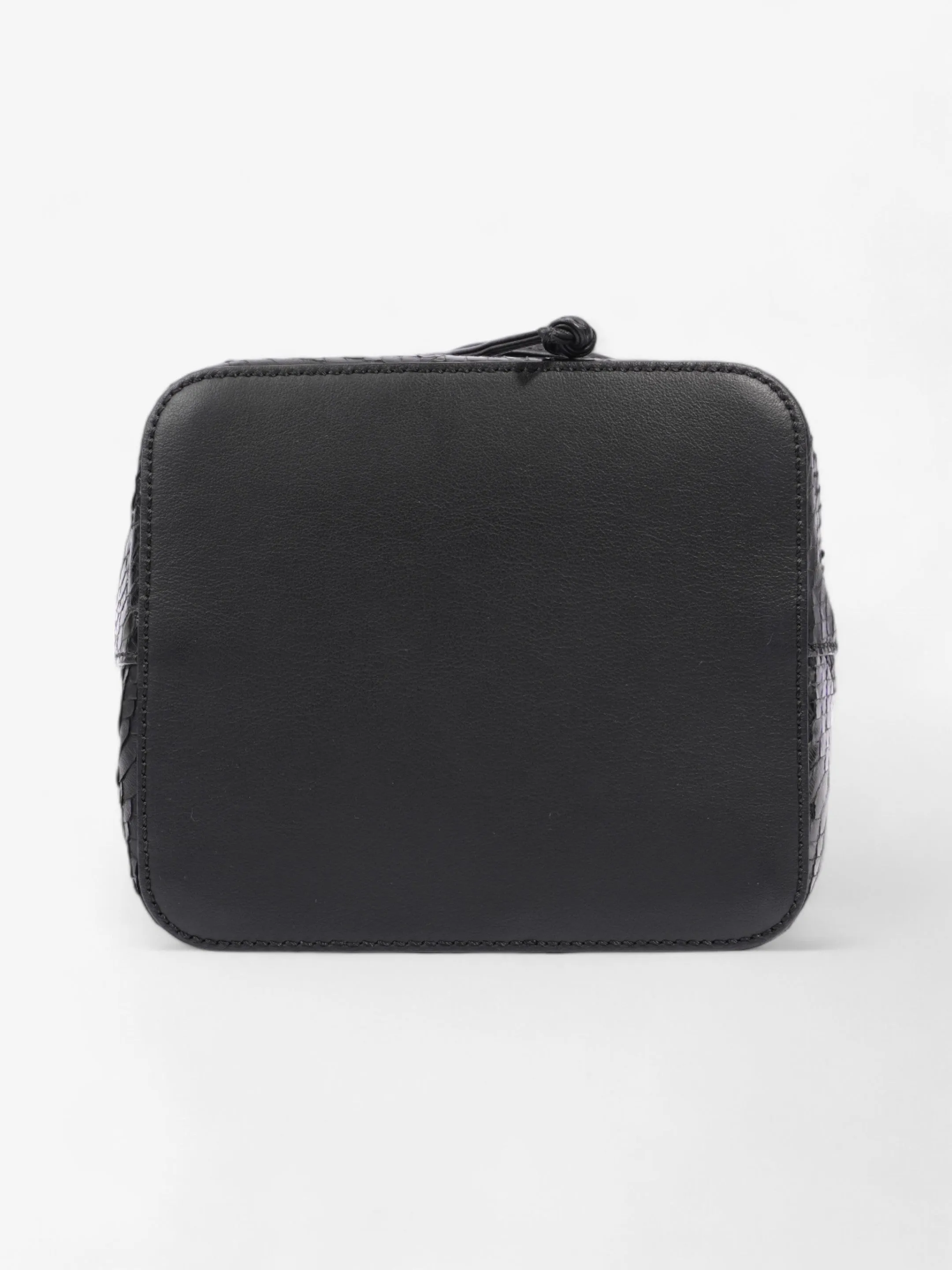Fendi Mon Tresor Bucket Bag Black Embossed Leather
