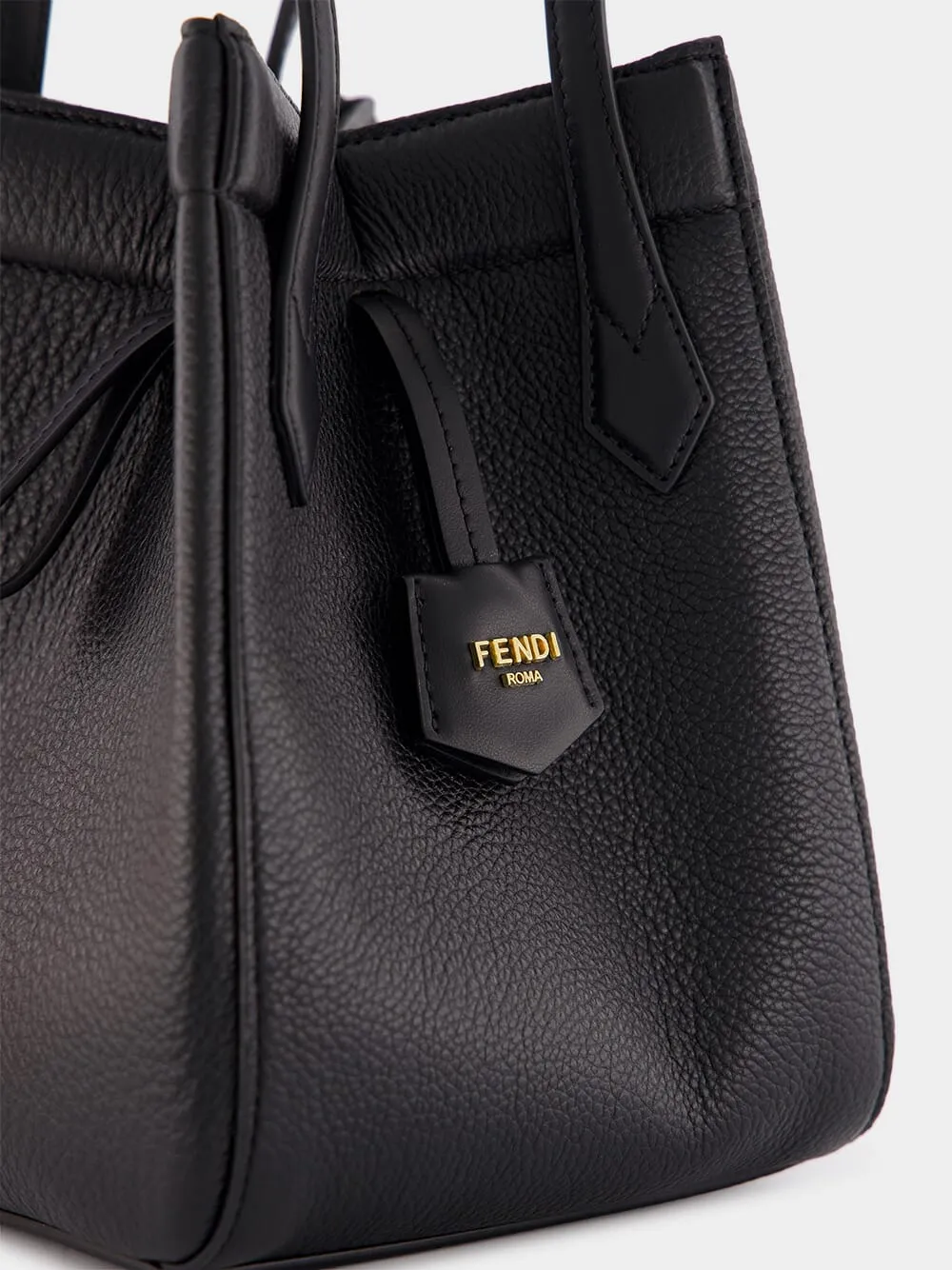 Fendi Origami Mini Black Leather