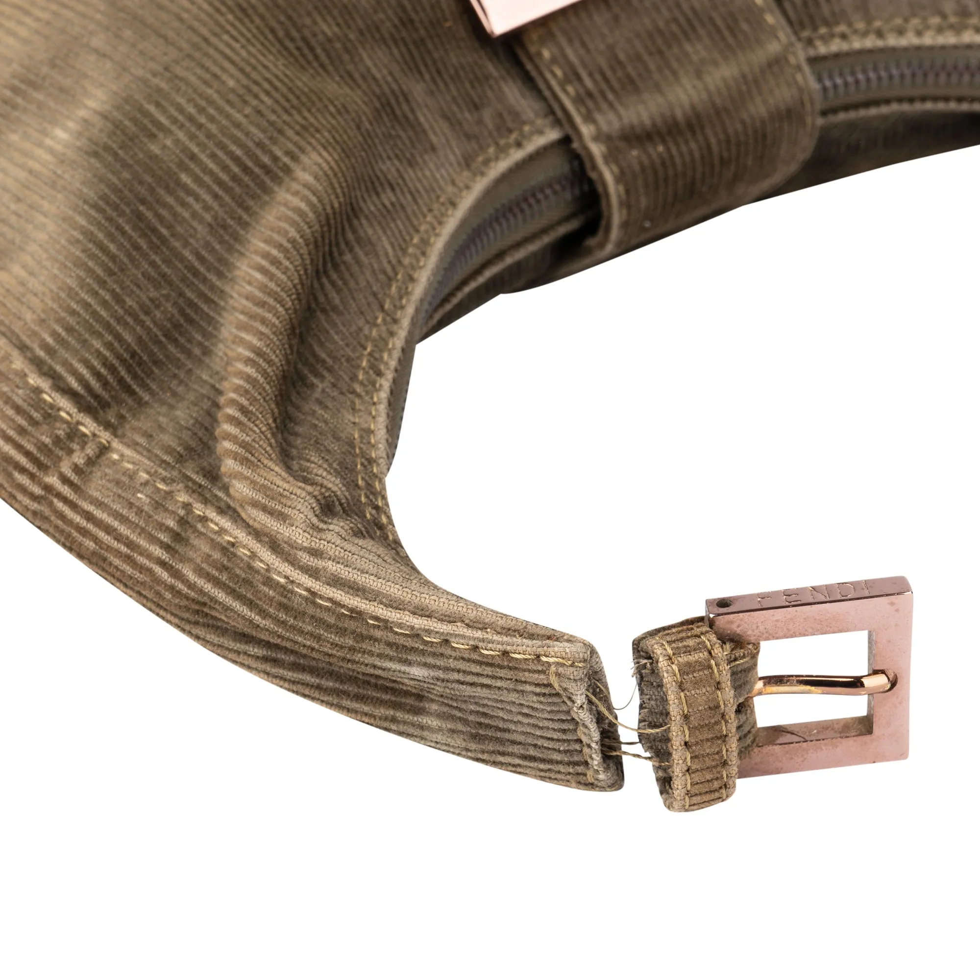 Fendi Rose FF Cord Hobo Zucca Bag
