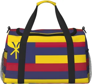 Flag of the Kingdom of Hawaii print Personal Item Bag Carry on Bag Underseat Travel Duffel Bags Gym Carry On Sports Bags