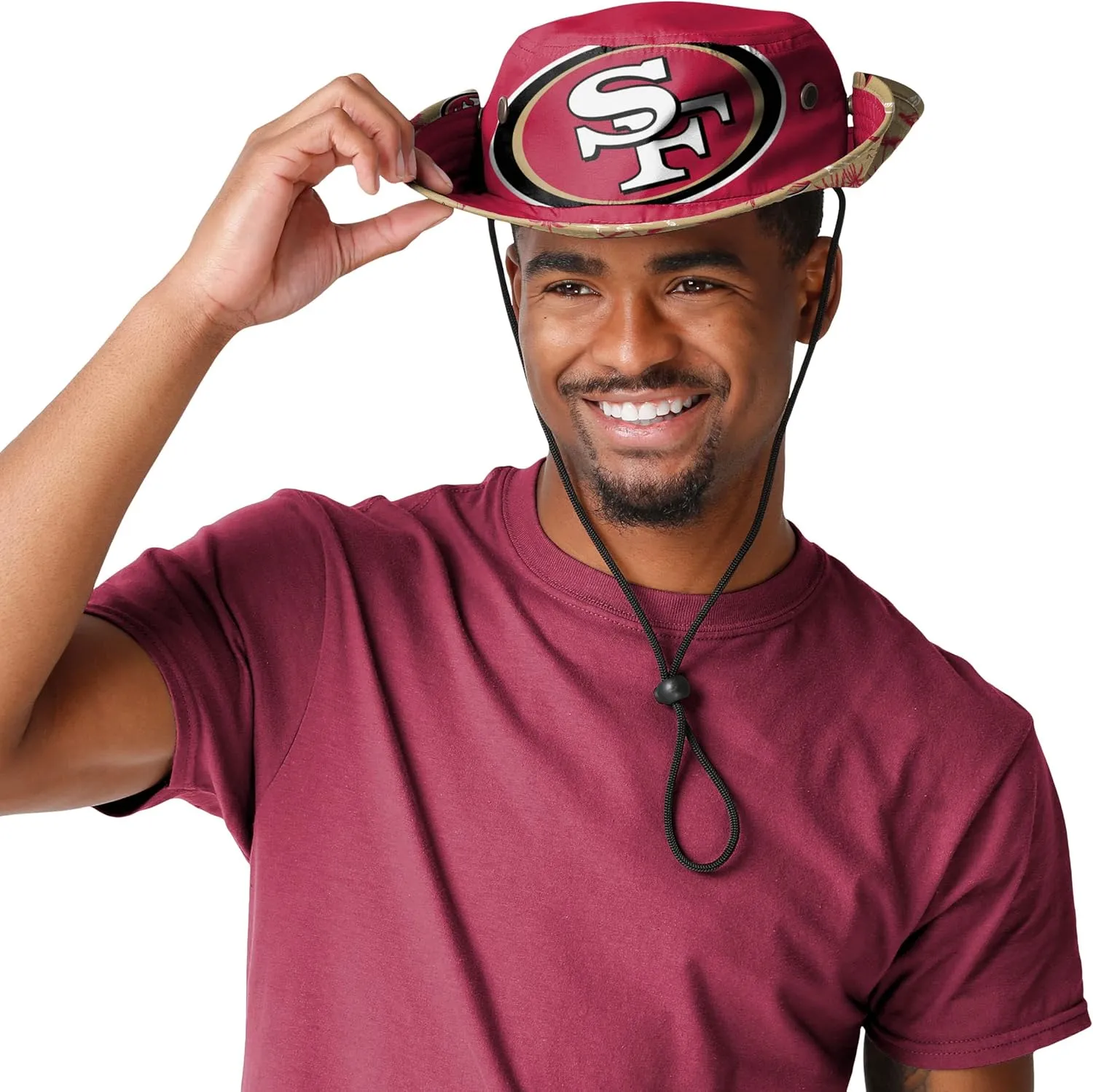 FOCO Men's NFL Team Logo Sport Outdoor Sun Bucket Boonie Hat