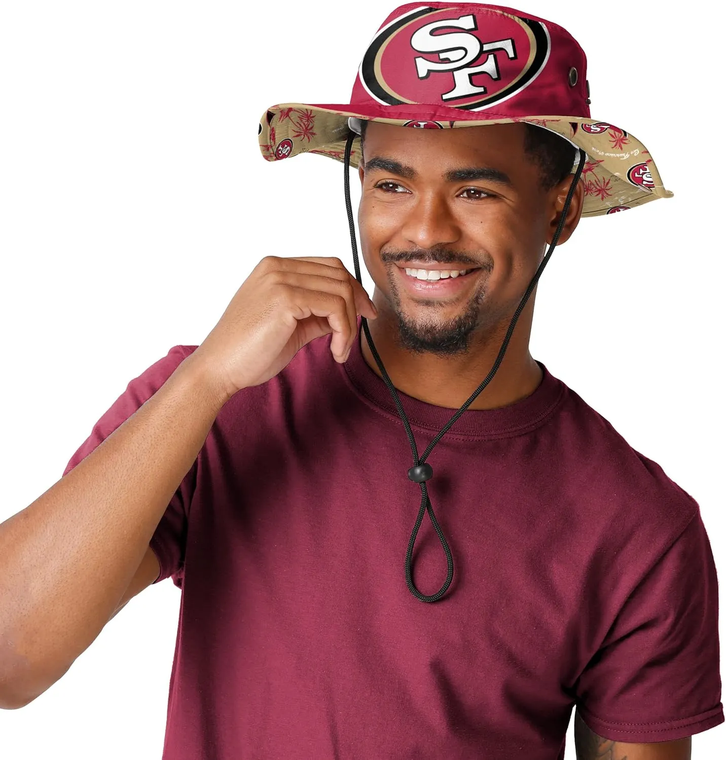 FOCO Men's NFL Team Logo Sport Outdoor Sun Bucket Boonie Hat
