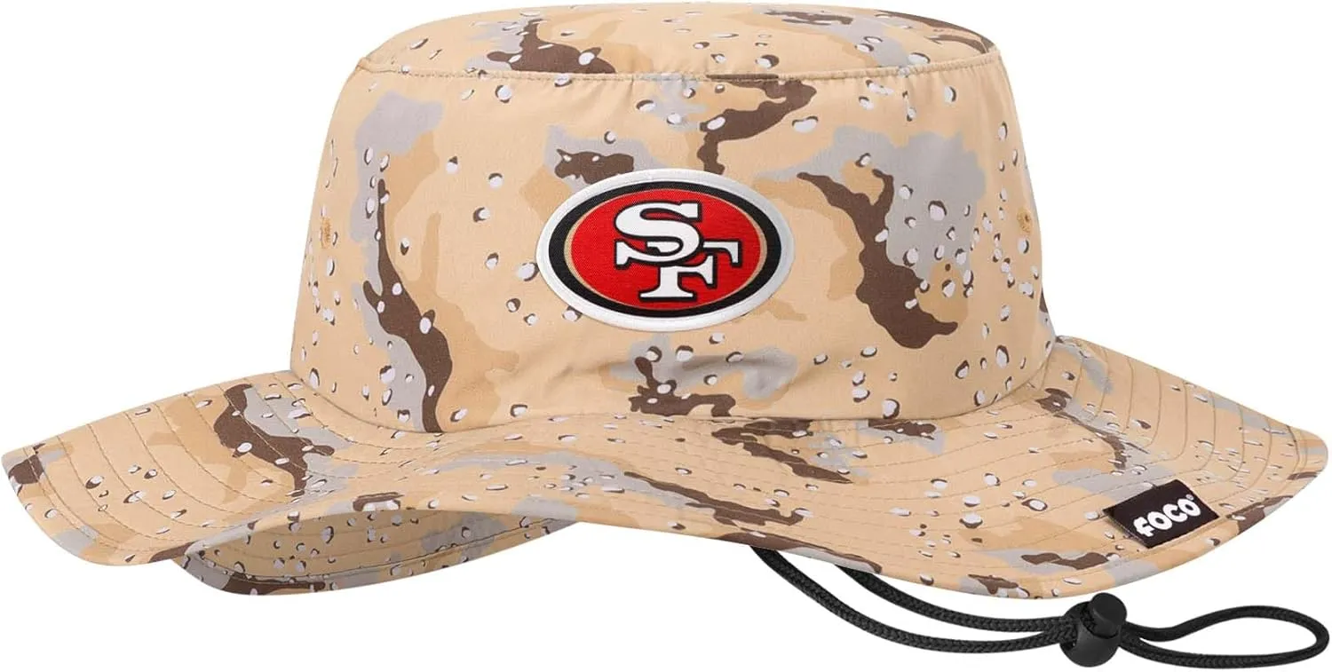 FOCO Men's NFL Team Logo Sport Outdoor Sun Bucket Boonie Hat