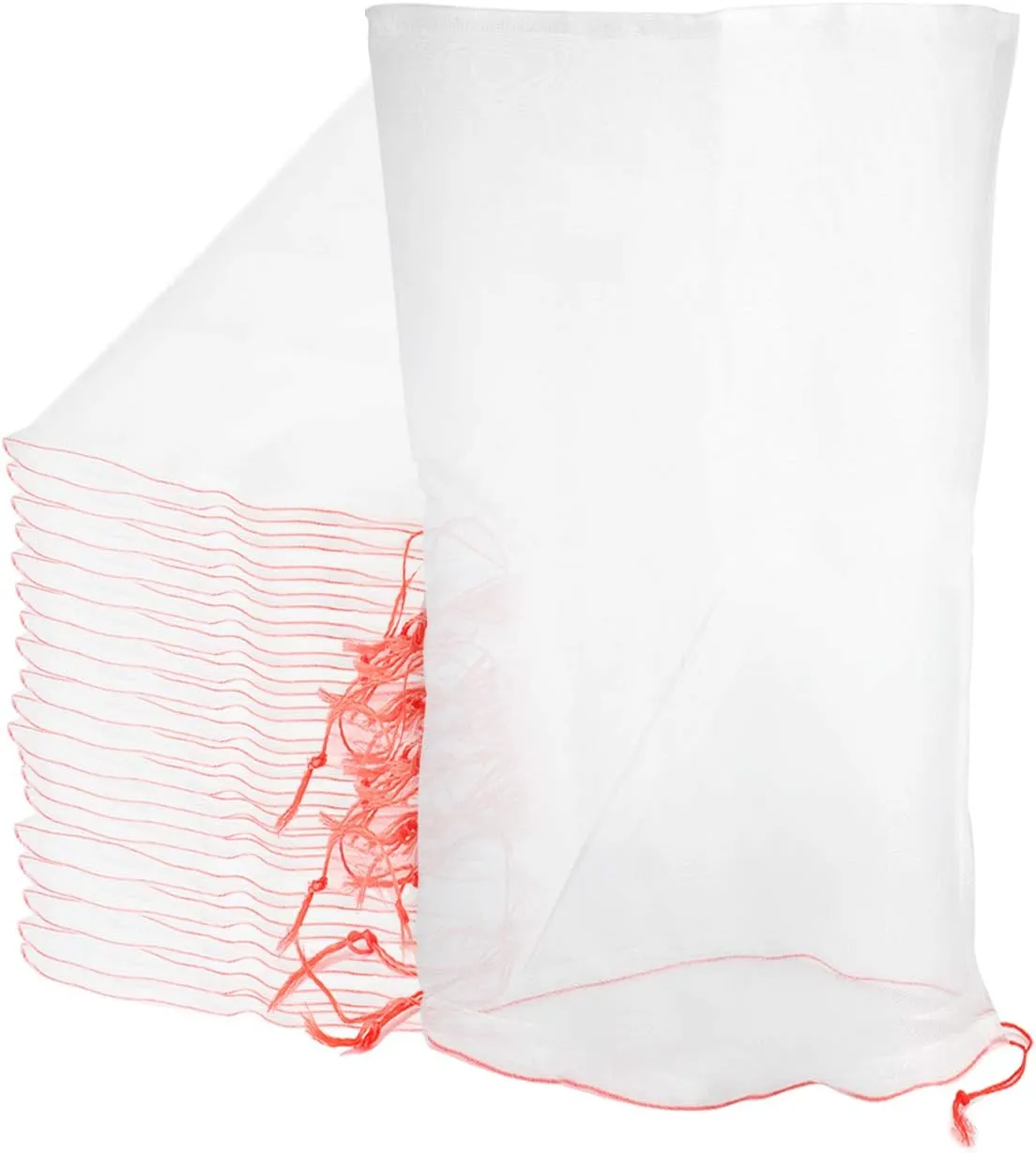 Fruit Protection Bags Large, 20pcs 23 x 16 inch Garden Insect Barrier Netting Bags with Drawstring, Plant Cover Bags for Tomatoes Fruit Trees Bananas Young Plants from Bugs Birds