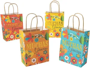 Fun Express Fiesta Muchas Gracias Gift Bags (set of 12) Cinco De Mayo Party Gift Bags Supplies