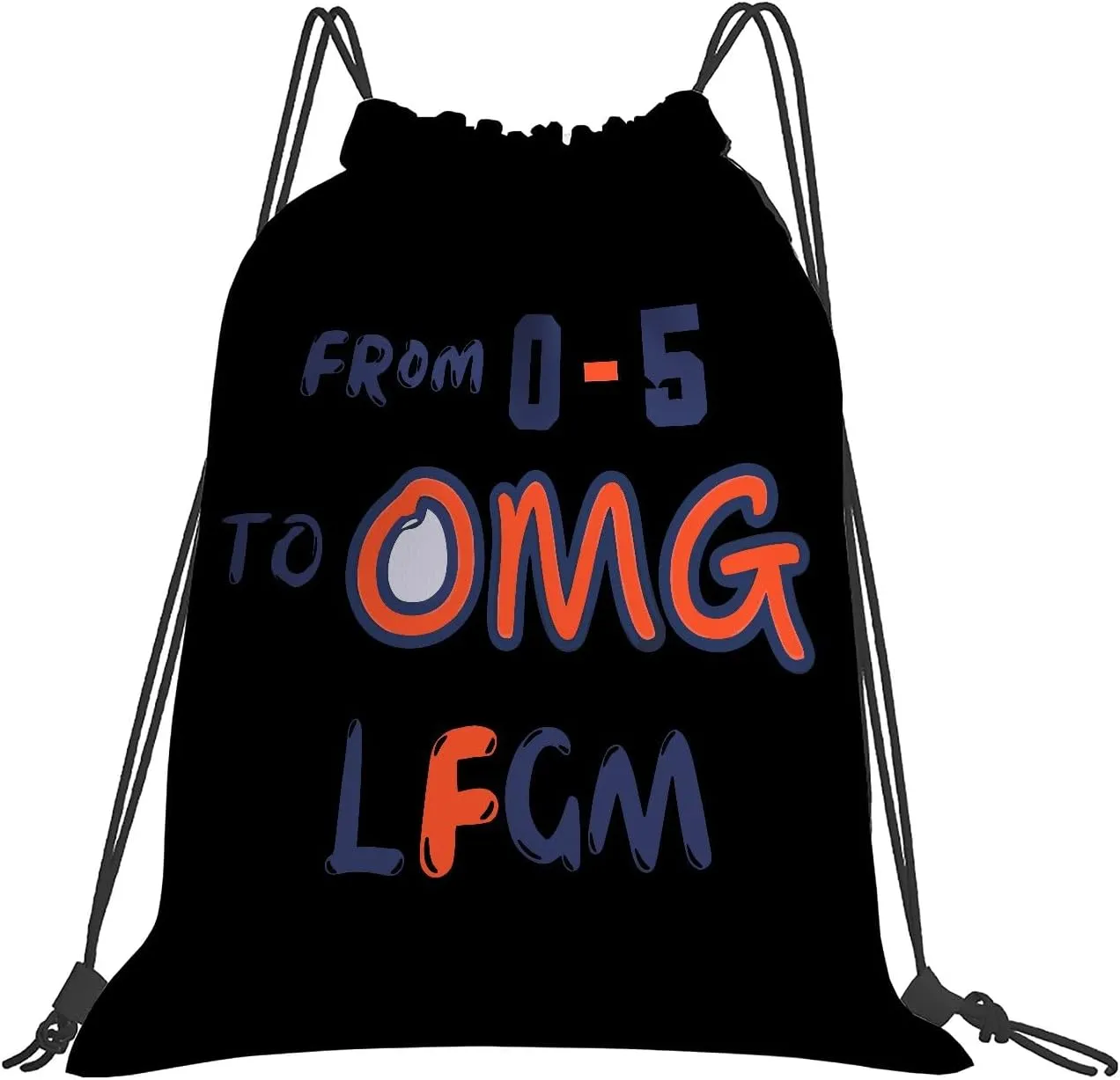 Funny From 0-5 To OMGS LFGM Ready For October-Mets drawstring bags sports drawstring bag small drawstring bag
