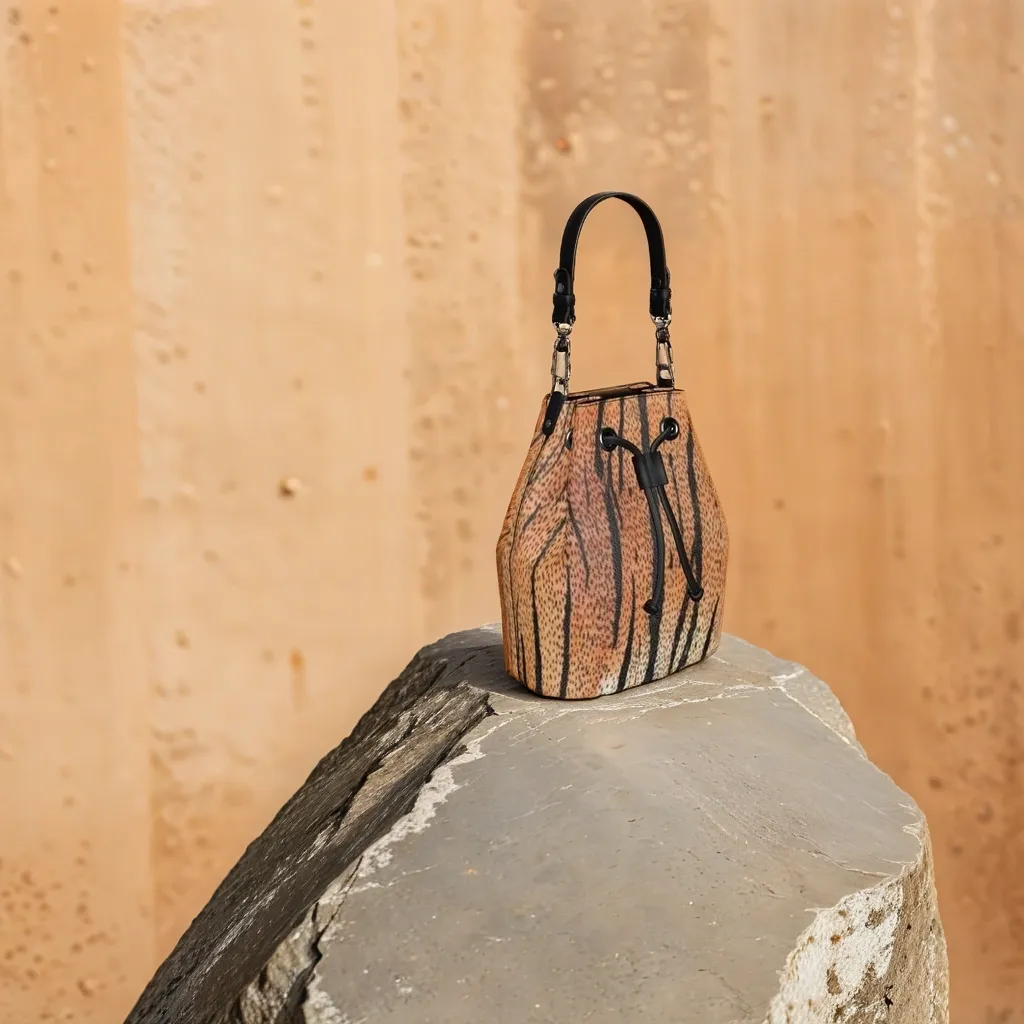 FZ AFRICAN PRINT DESIGNER BUCKET BAG