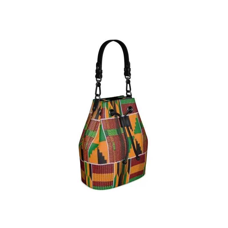 FZ DESIGNER AFRICAN PRINT BUCKET BAG