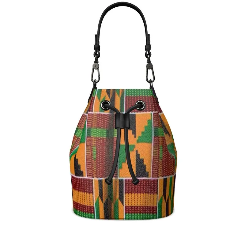 FZ DESIGNER AFRICAN PRINT BUCKET BAG