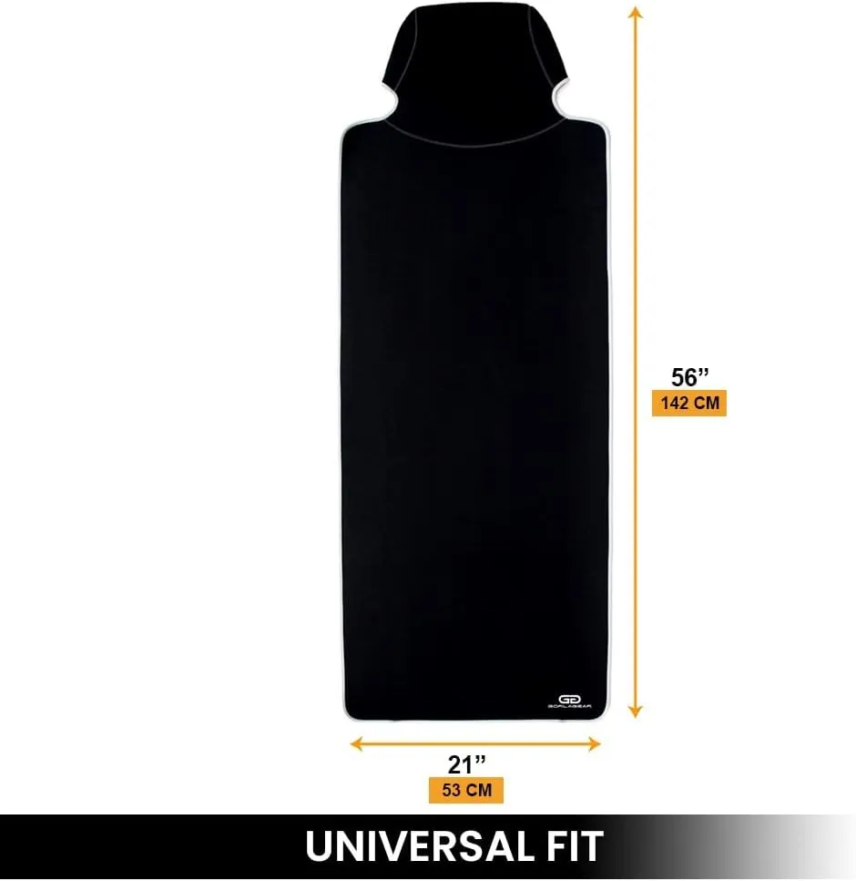 Gear Black Premium Universal Fit Waterproof Stain Resistant Car Seat Cover Neoprene Non-Slip Bucket Seat Dog Sweat Proof Protector Save Your Leather Cloth Seats Van Truck SUV Auto Sedan