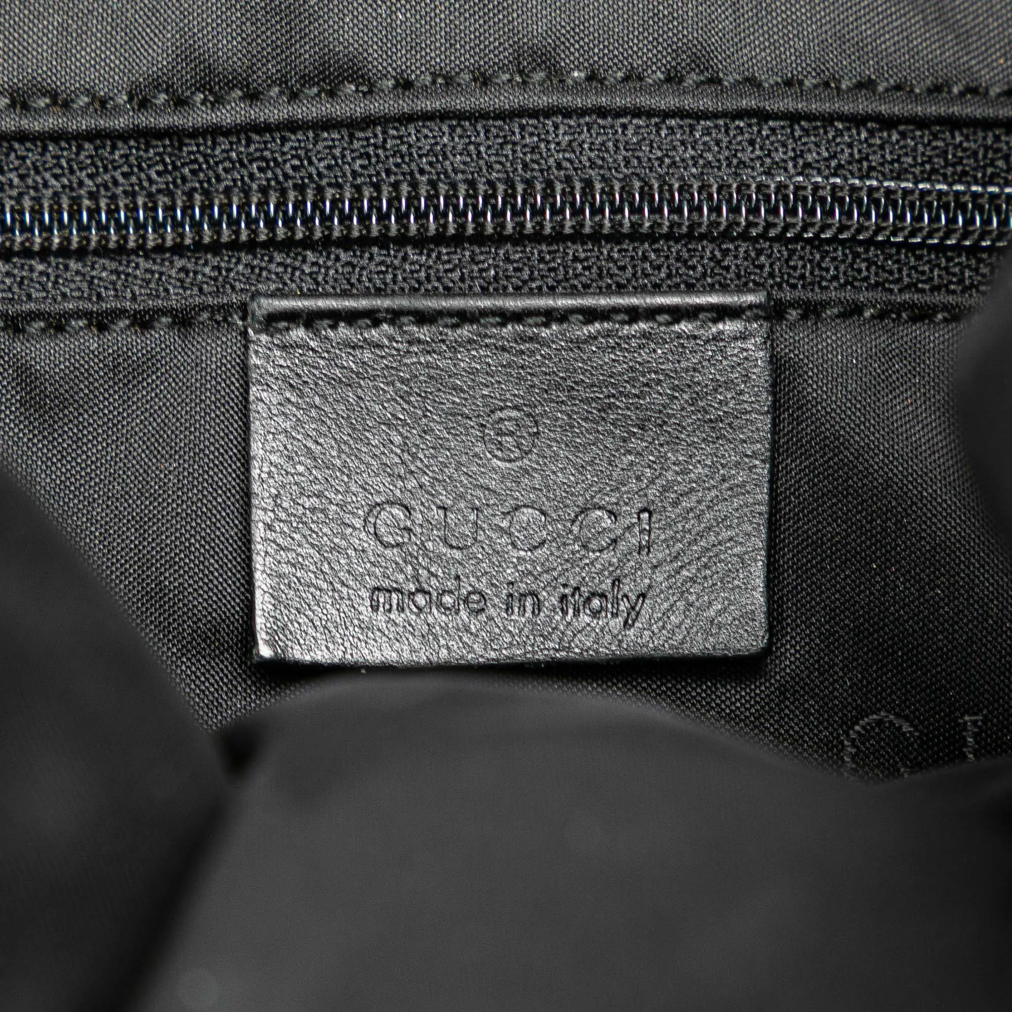 GG Canvas Bamboo Web Satchel