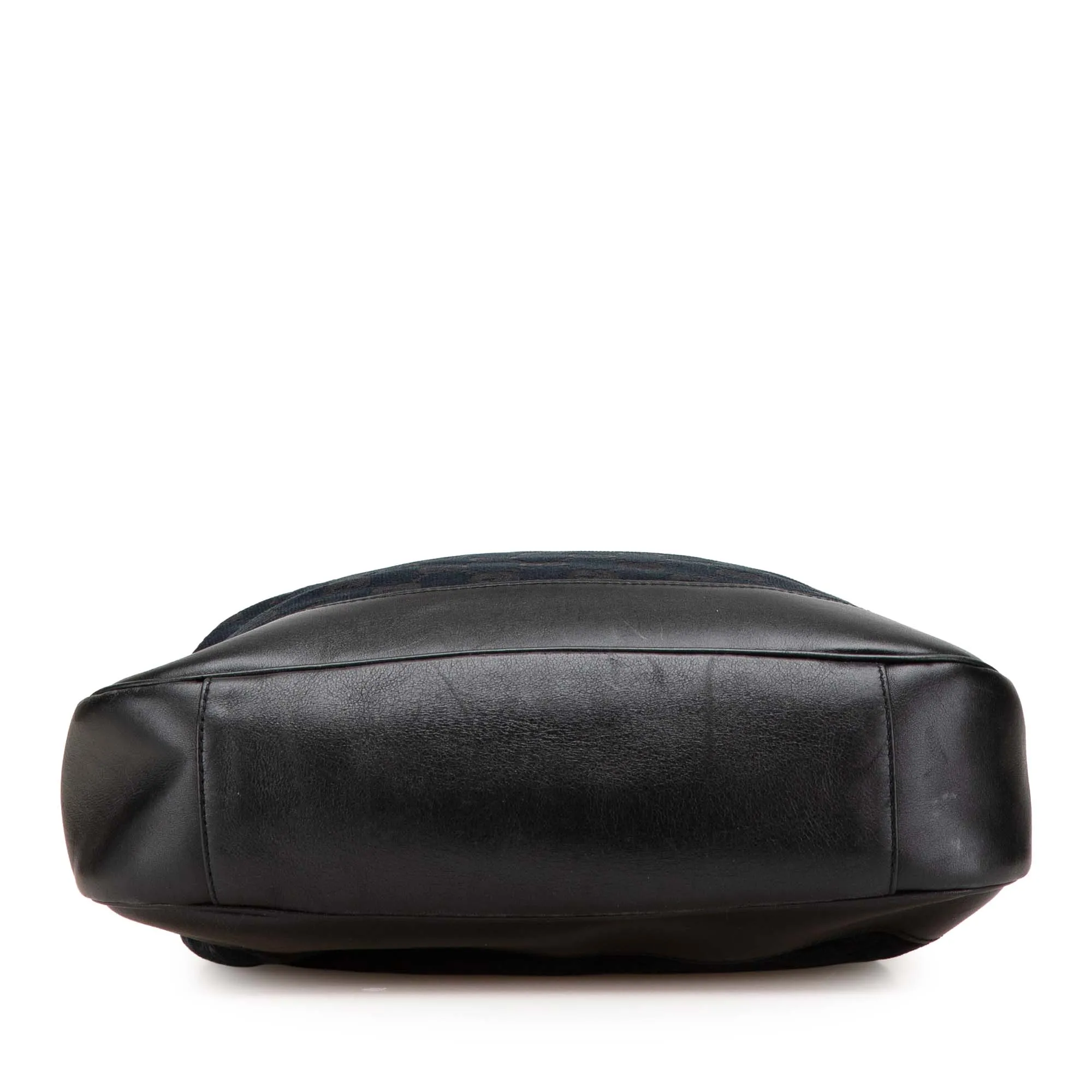 GG Canvas Bamboo Web Satchel