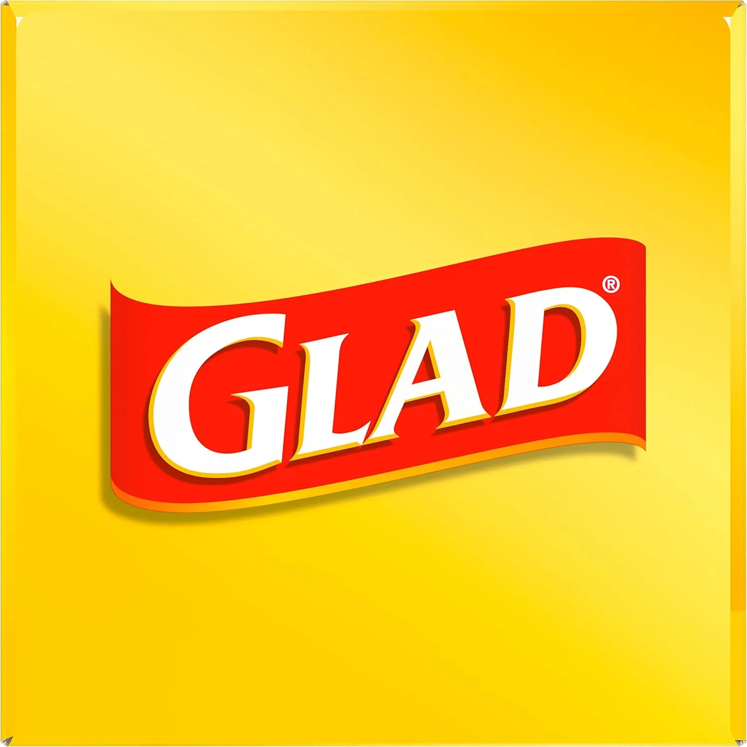 Glad Medium Drawstring Trash Bags, 8 Gallon, White, Fragrance Free, 80 Count, Pack May Vary