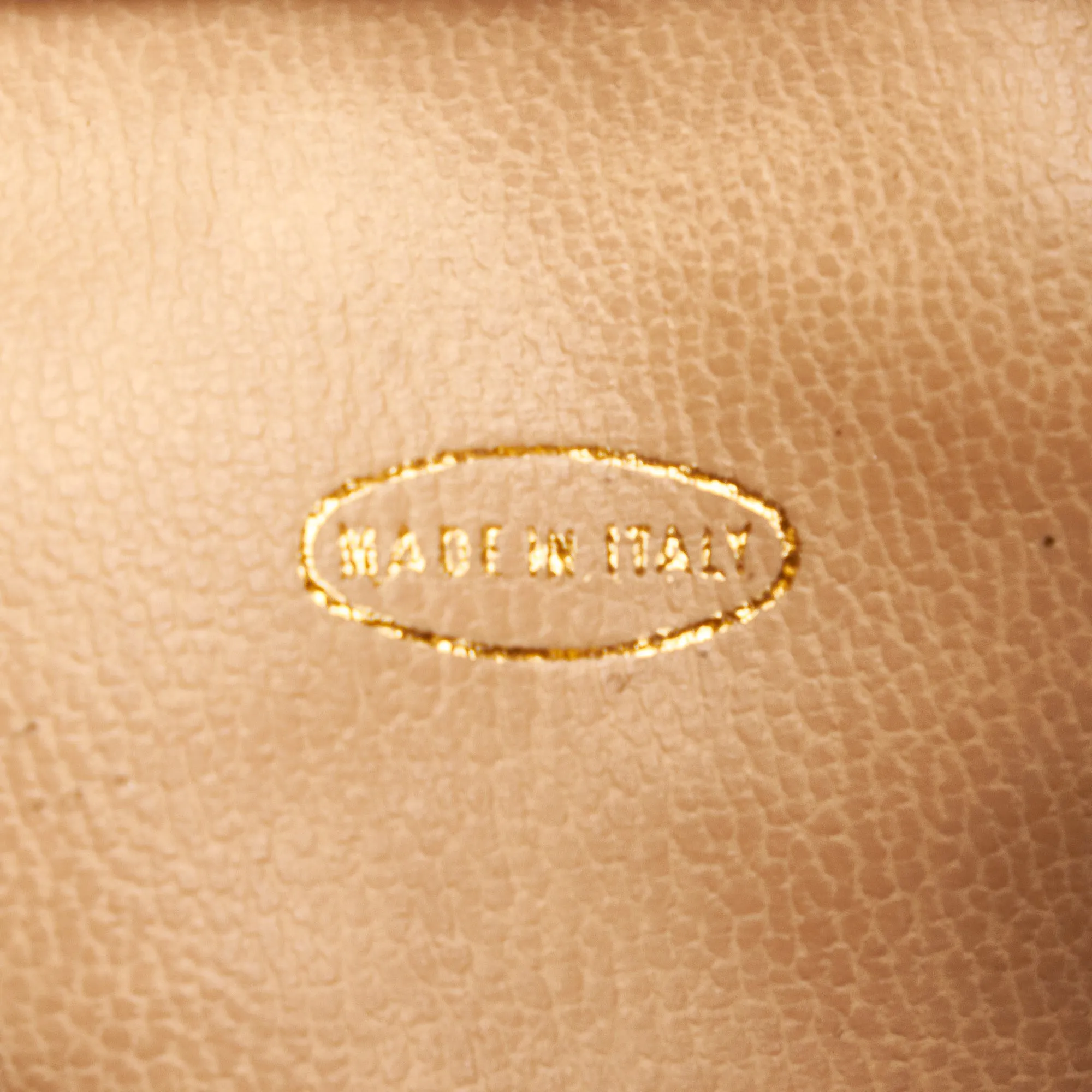 Gold Chanel Brocade Bucket Bag