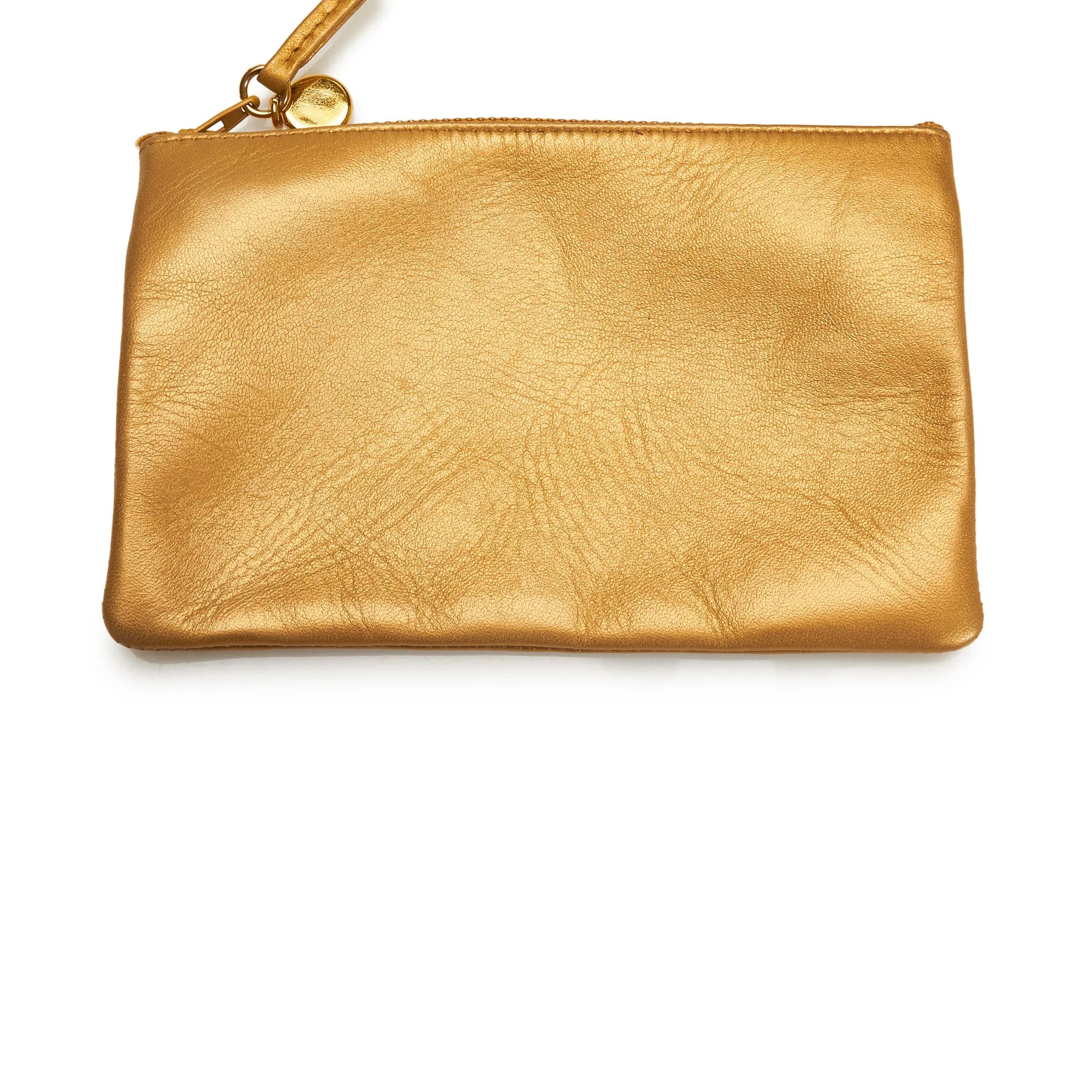 Gold Chanel Brocade Bucket Bag