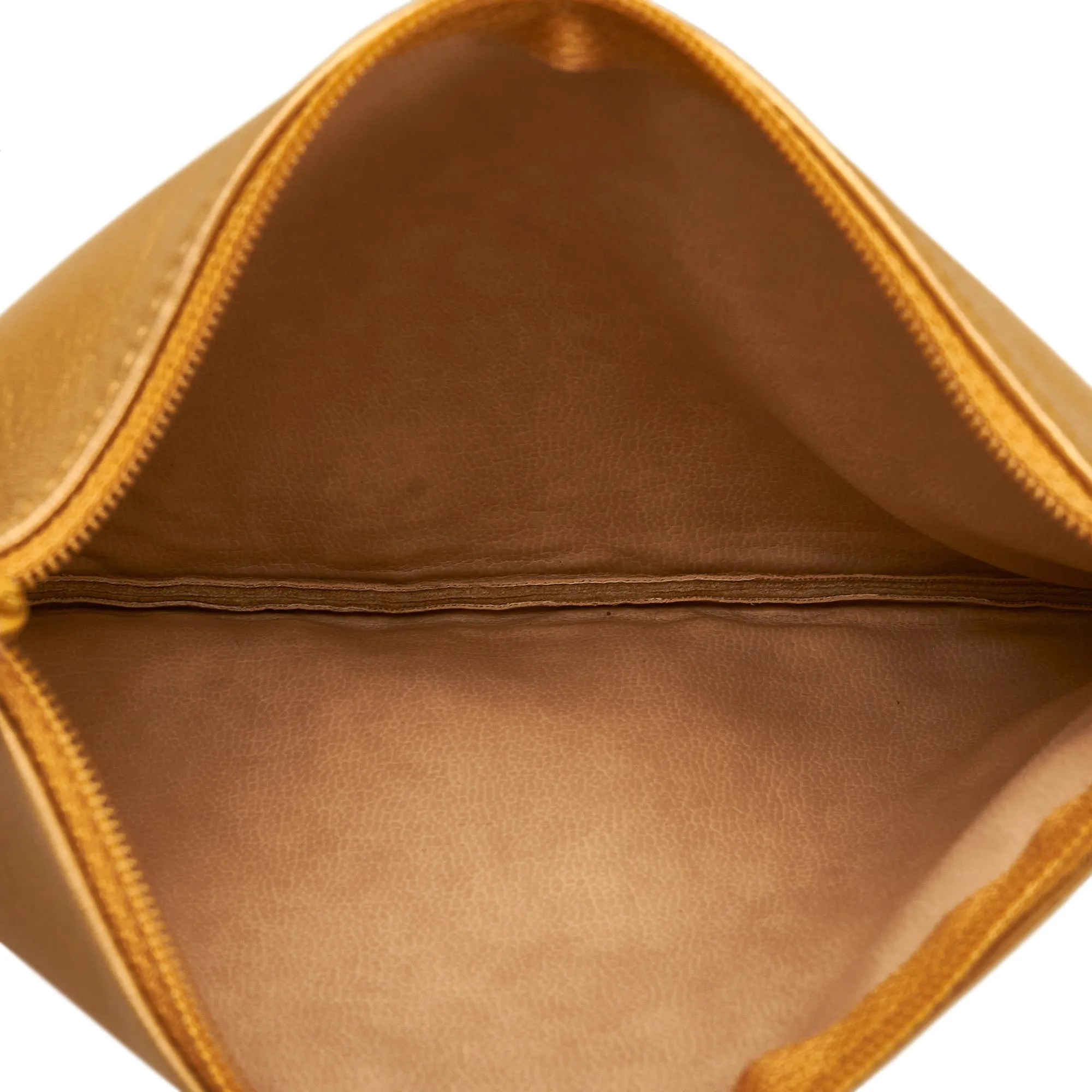 Gold Chanel Brocade Bucket Bag