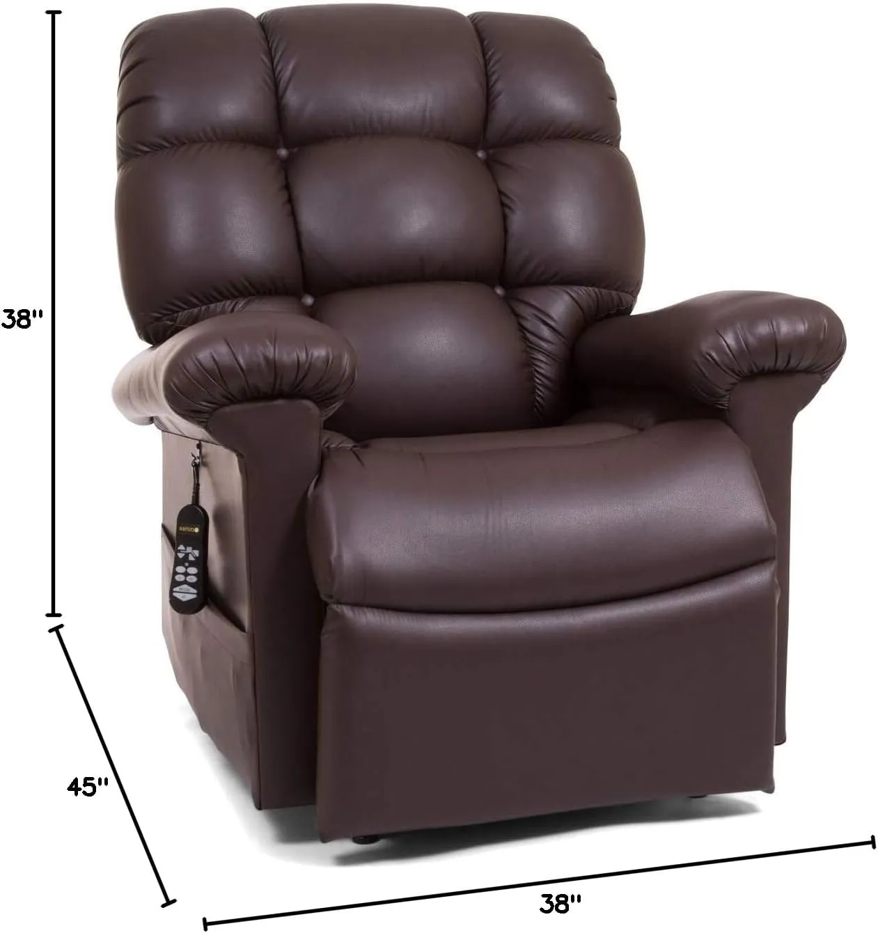 Golden Technologies Cloud with Twilight Positioning PR515 MLA Dual Motor Lift Chair Zero Gravity Recliner - Coffee Bean Leather