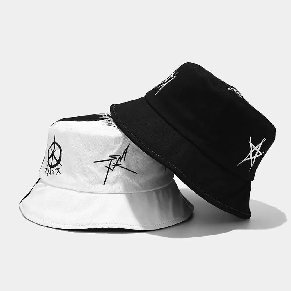 Good and Evil Y2K Bucket Hat for Stylish Outfits