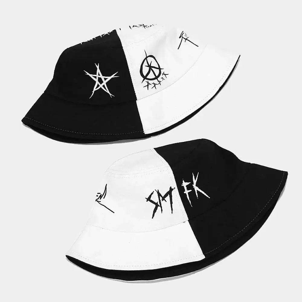 Good and Evil Y2K Bucket Hat for Stylish Outfits