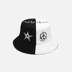Good and Evil Y2K Bucket Hat for Stylish Outfits