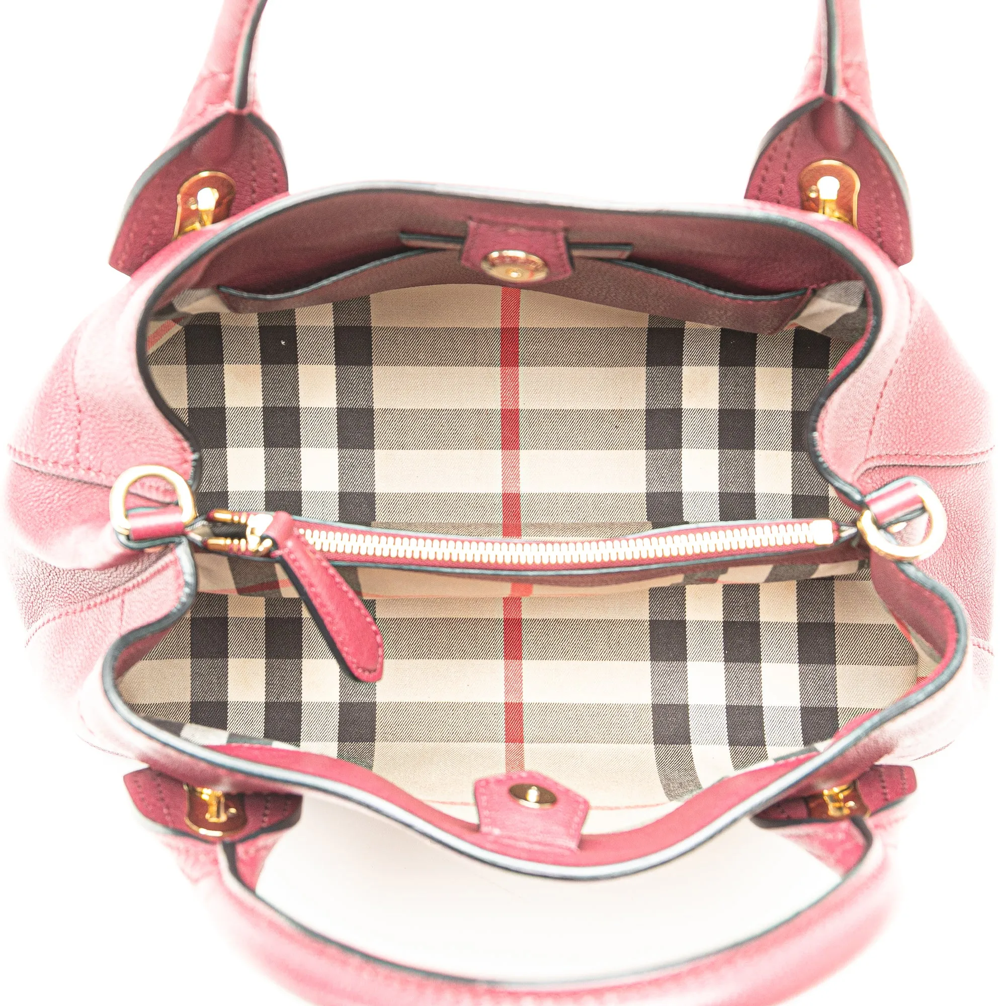 Grainy Calfskin Milton Satchel