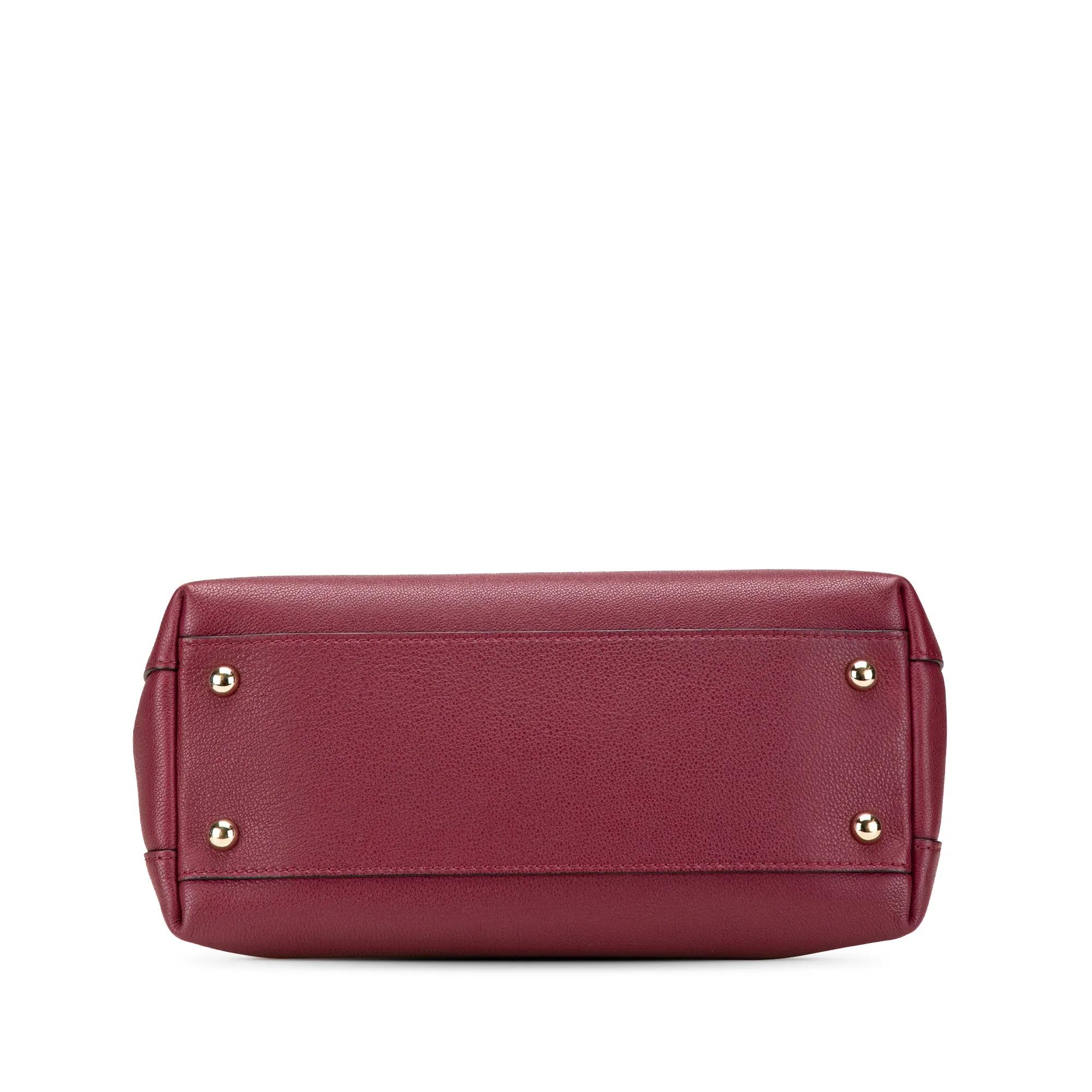 Grainy Calfskin Milton Satchel