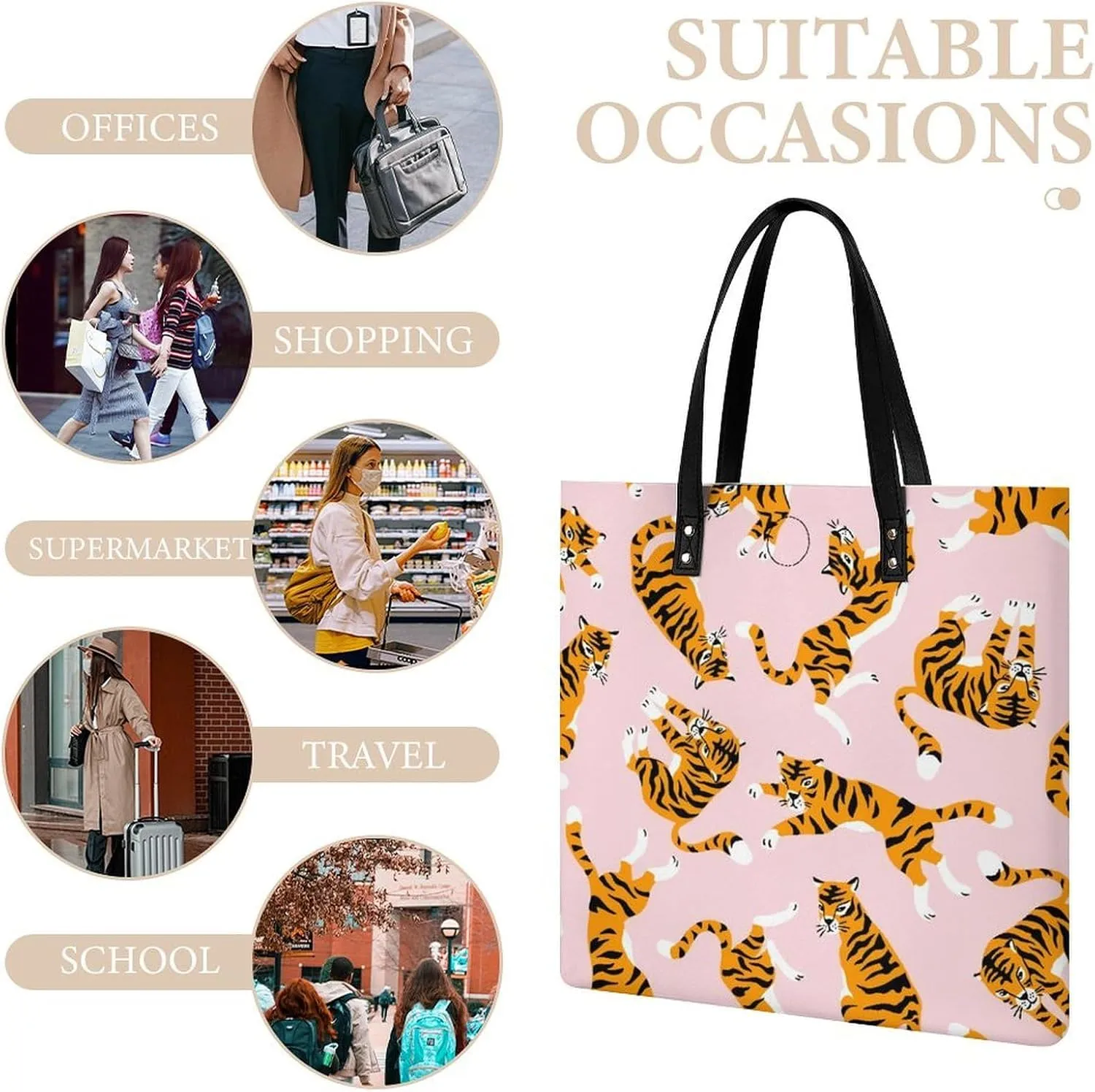 Green Boston Terrier Dogs Fashionable All Printed Leather Handbag Unisex