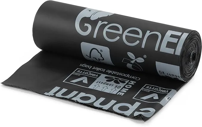 Green Elephant Portable Toilet Bags - Camping Toilet Bags for Portable Potty, Bags for Portable Toilet, The Toilet Bag, Camp Toilet Bags, 5 Gallon Bucket Liner, Emergency Toilet Bag for Car (3 Pack)