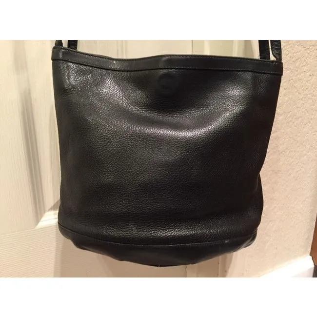 Gucci Vintage Pursesdesigner Purses Black Textured Leather Satchel